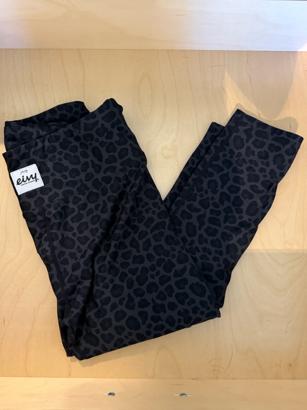 Eivy Black Leopard Print Leggings